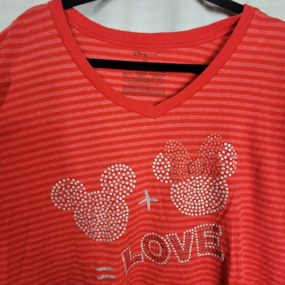 Limited Edition Disney Striped Plus Size 4X (4 Xl) Top Shirt - Picture 3 of 9
